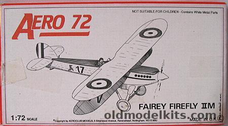 Aeroclub 1/72 Fairey Firefly IIM plastic model kit